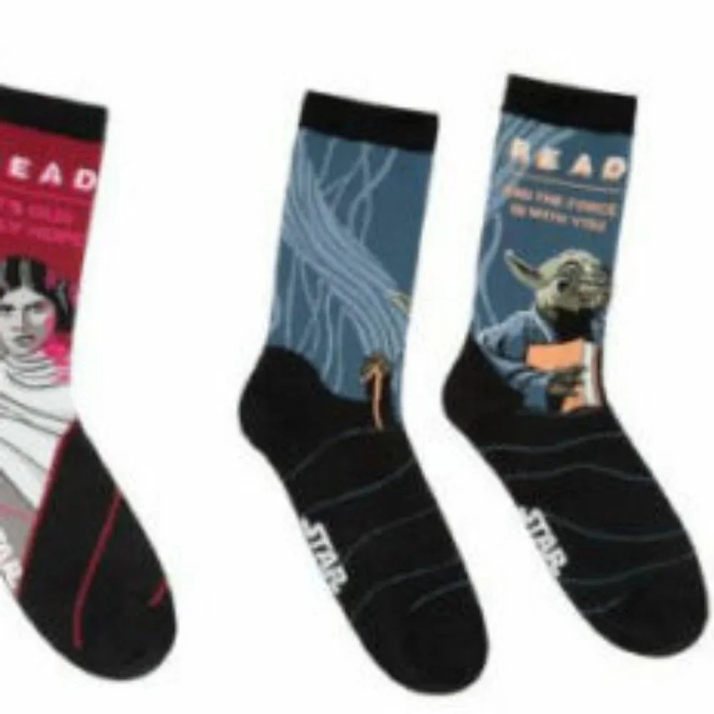 Star Wars Socks Yoda Princess Leia Darth Vader 3 Pairs